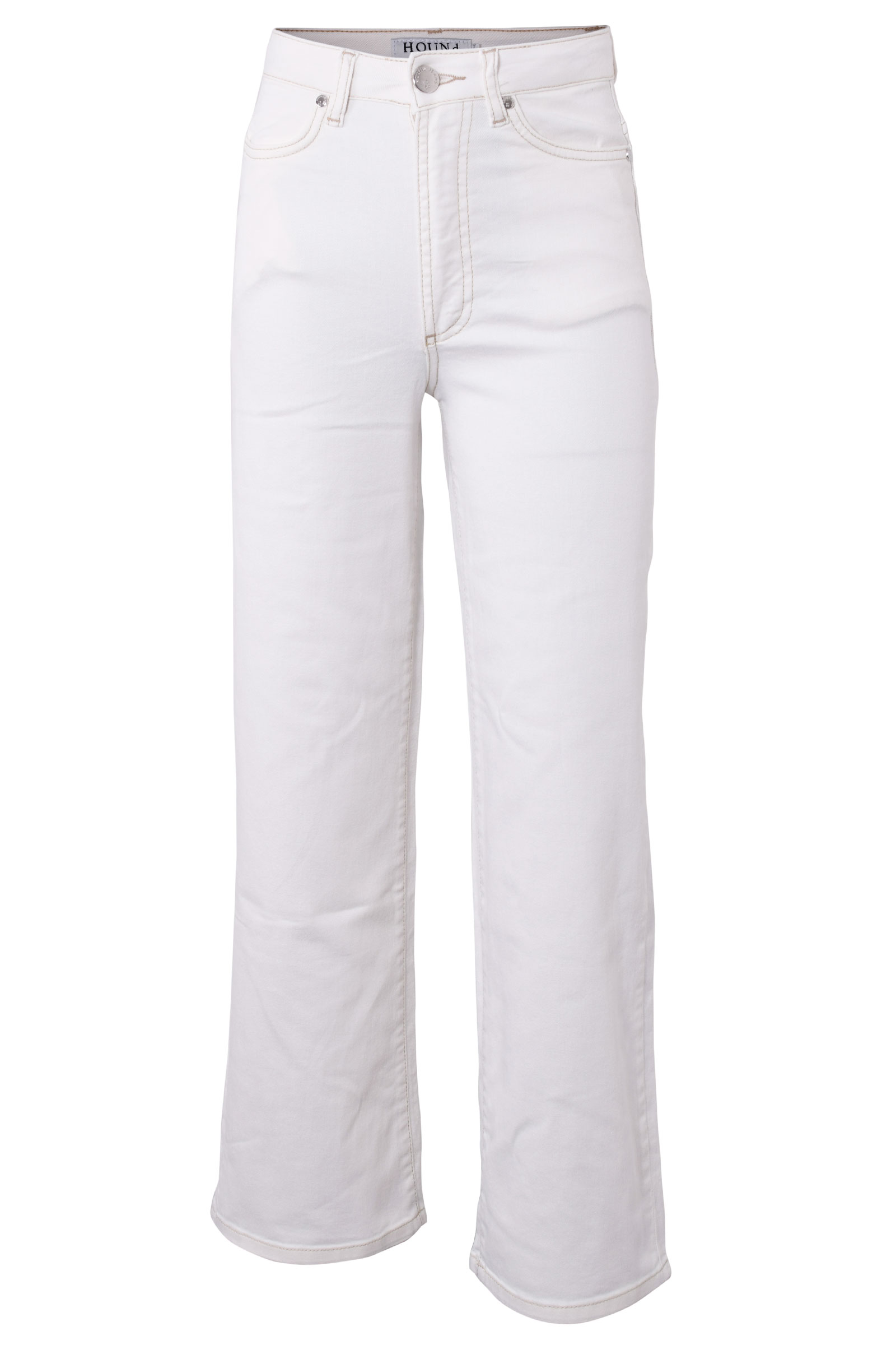 Ødelæggelse et eller andet sted Udvidelse HOUNd 7210180-101 Wide Jeans Hvid - Basic Denmark Vejle